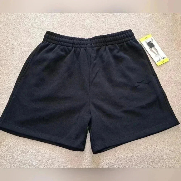 NWT Lazy Pants High Rise Shorts Small Sweat Shorts Black Jogger Shorts 5" inseam - Picture 10 of 11
